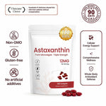 Orvelia Astaxanthin 12mg — Triple-Strength Antioxidant Softgels, 180 Count